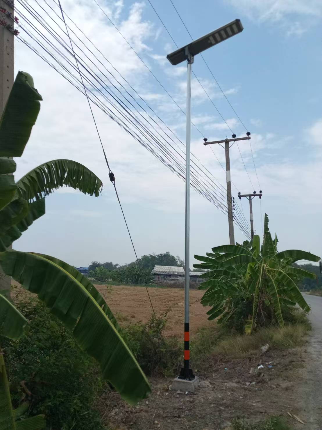 All in One Solar Street Light DL-YT-B 60W Installation in Thailand